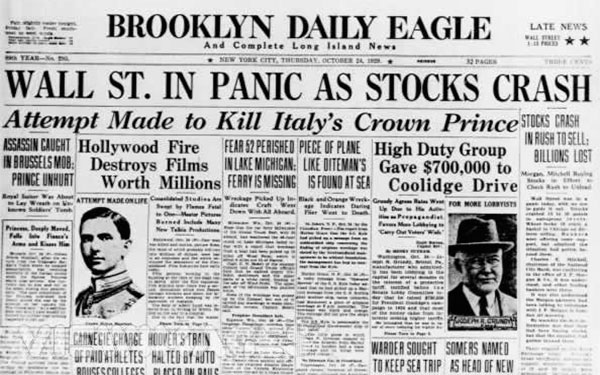 Gran Depresión prensa americana