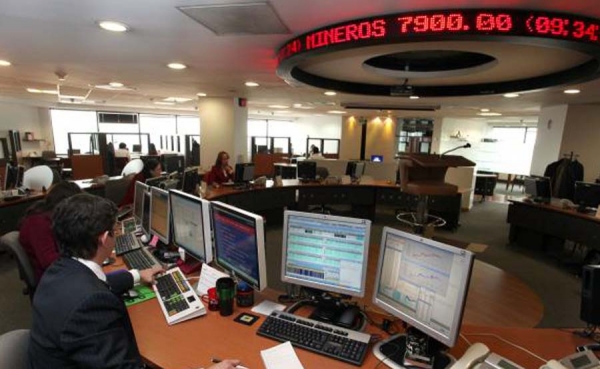 La bolsa de Colombia baja un 2,38 % y cierra en 1.280,43 unidades