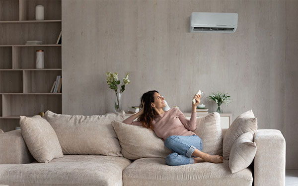 Correcto uso de aire acondicionado, beneficio y frescura en la billetera
